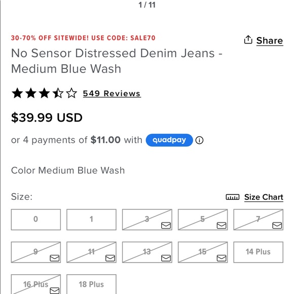 Fashion Nova distressed jeans - Picture 6 of 7